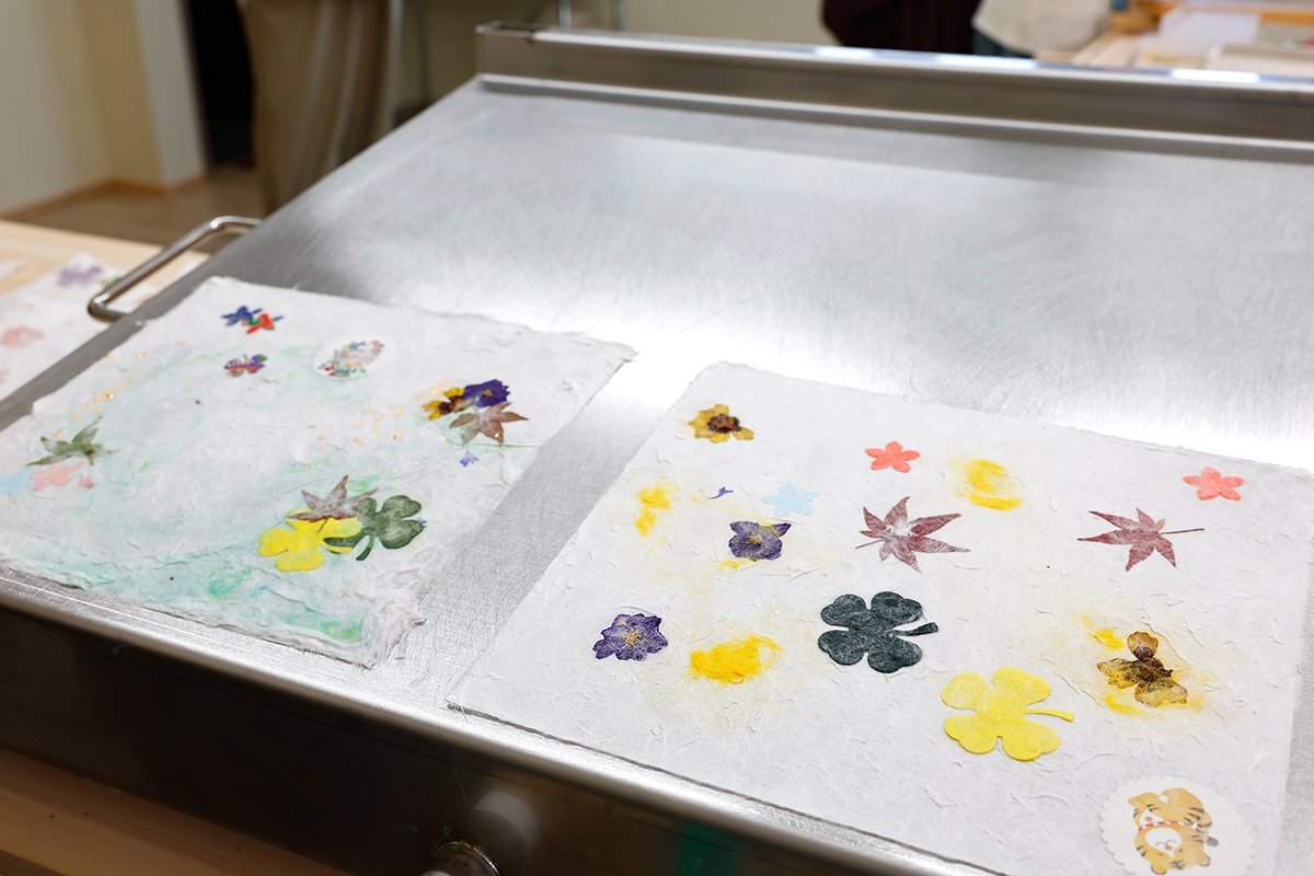 仕上げ・乾燥の様子